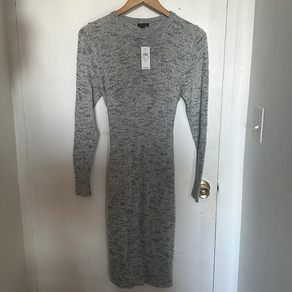 Ann Taylor Grey Sweater Dress in the Size M